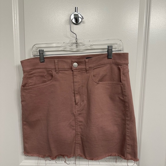 Express pink super soft jean skirt - size 10 - Picture 1 of 4